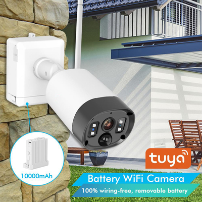 家の防水Wifi電池のカメラの低い電力の消費1080P Tuya IPのカメラ