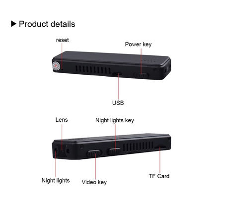 赤外線小型DV WIFI 1080P 32GBのスパイによって隠されるペンのカメラ