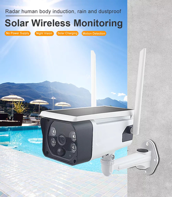 スマートな家の低い電力の消費電池の無線太陽カメラの屋外の監視の保証Wifiのカメラ
